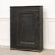 Antique primitive black wood furniture, beautiful original patina from the late 19th century.