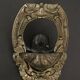 Ornementation de billard en bronze doré visage décor Louis XIV