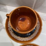 Large Serreguemines Hawaii model cups