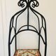Etagère en fer forgé et mosaïque