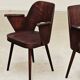 Paire de fauteuils en bois par Lubomir Hofmann pour Ton (Thonet) , 1960