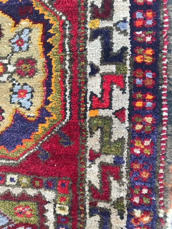 Very nice little carpet yastik anatolia handmade