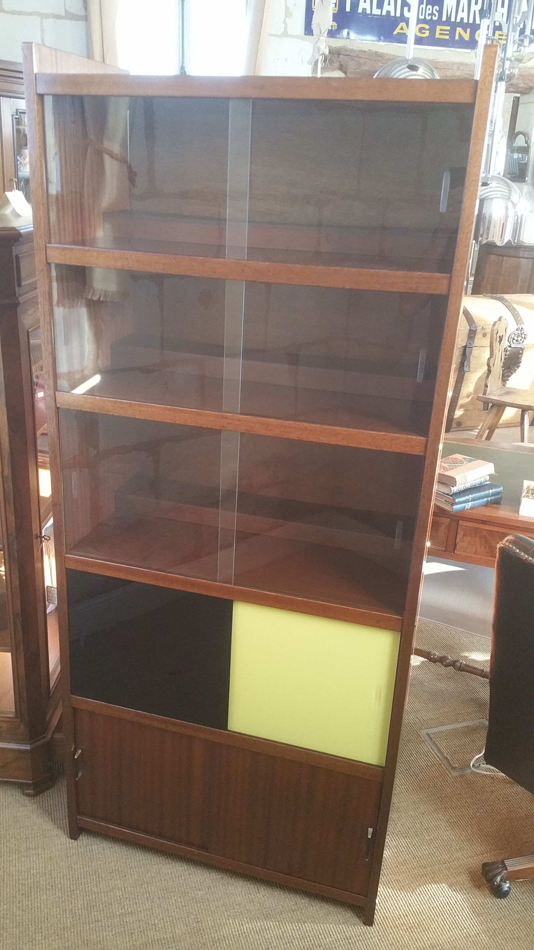 Vintage teak bookcase