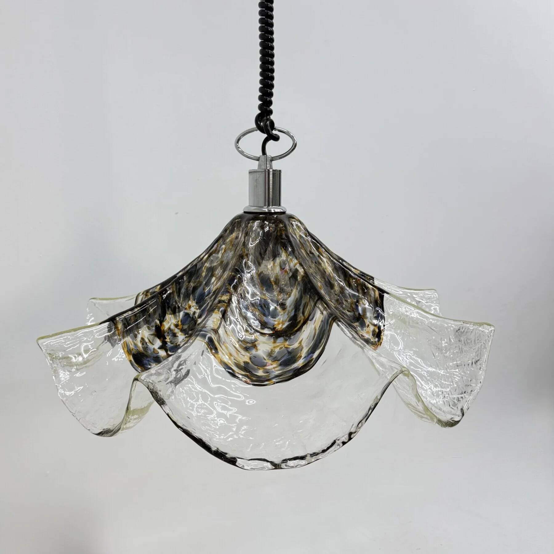 Mid-century Italian Murano glass pendant lamp, 1970s