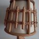 Pair of vintage bamboo bedside lamps