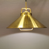 Hanging lamp in solid brass designed by Fritz Schlegel for Lyfa Denmark.