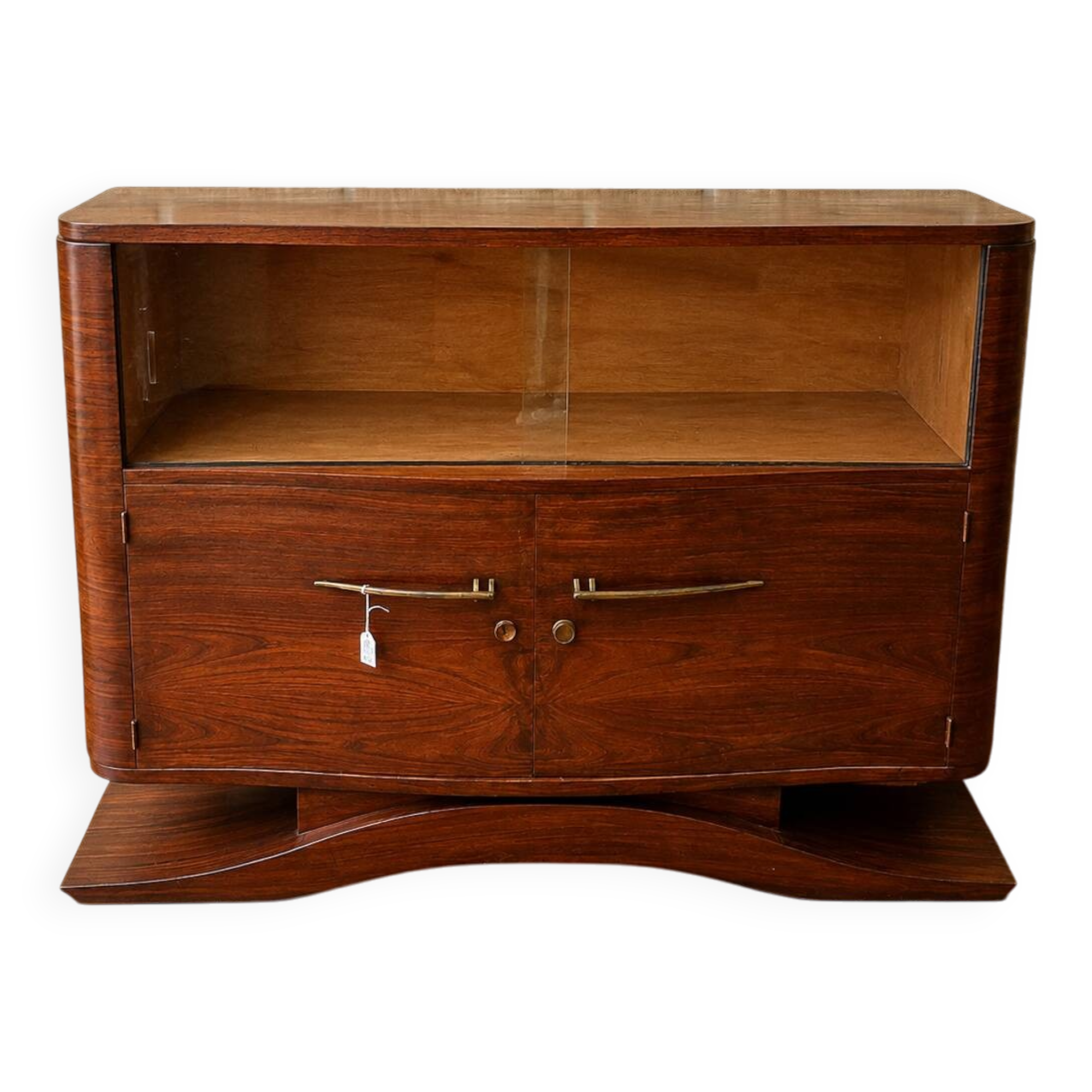 Art Deco display cabinet in rosewood