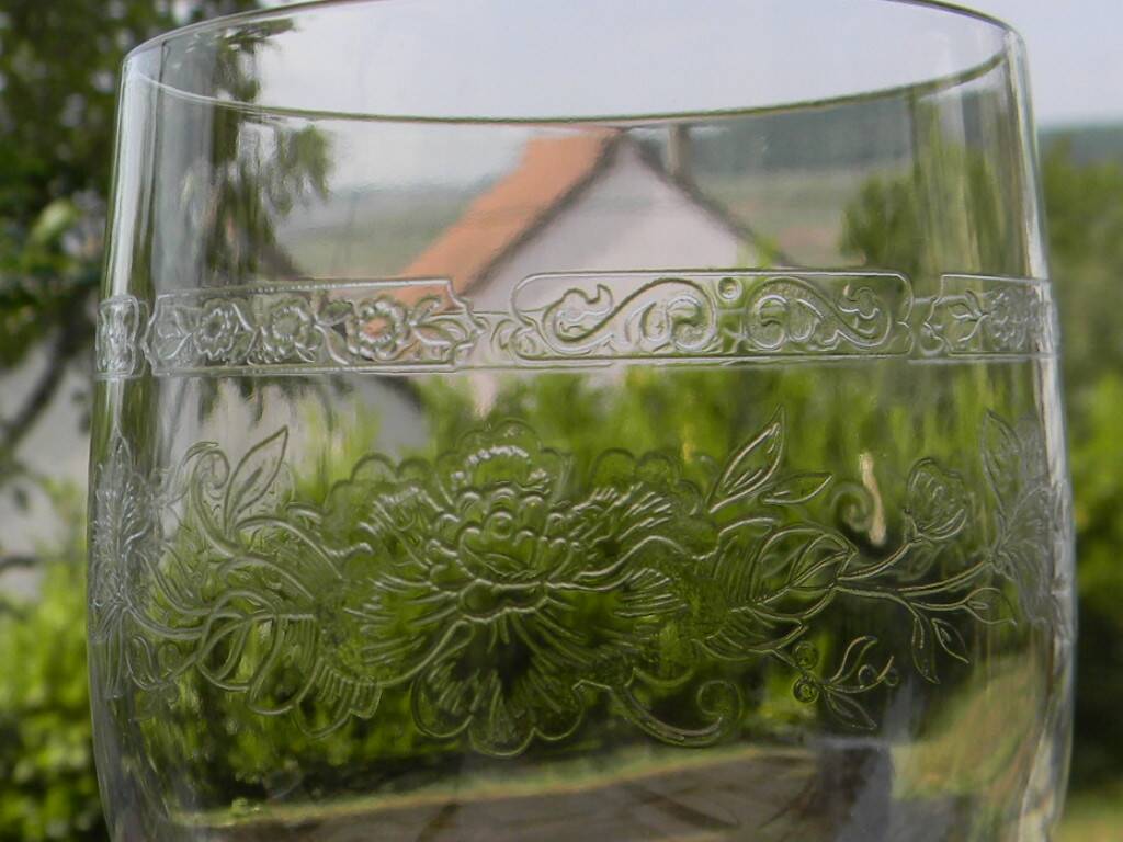 6 crystal water glasses from ARQUES. MATIGNON model.