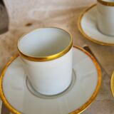 Set of 3 old cups from the Limoges royal factory