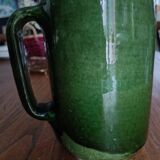 Glazed terracotta pitcher