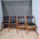 4 folding chairs metal and skai