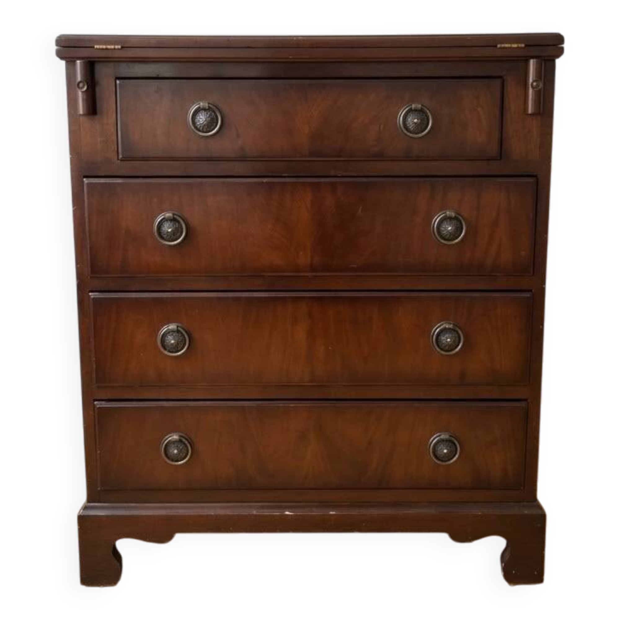 Single drawer chest of drawers mahogany neo-Georgian style