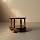 Art Deco gueridon in marquetry, circa 1930.
