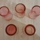 Vintage liqueur glasses blown glass