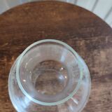 Vintage silkscreened glass carafes