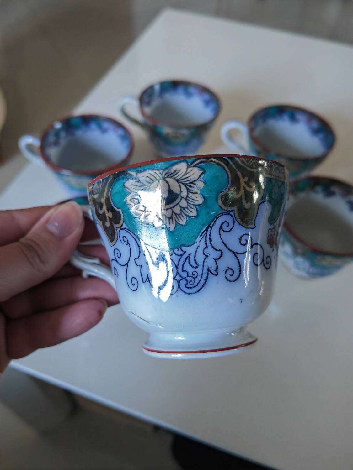 6 Canton Boch Frères cups