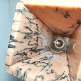 Lámpara de mesa de mármol. España, 1970s.