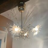 Profili studio chandelier gold plated and Swarovski crystal