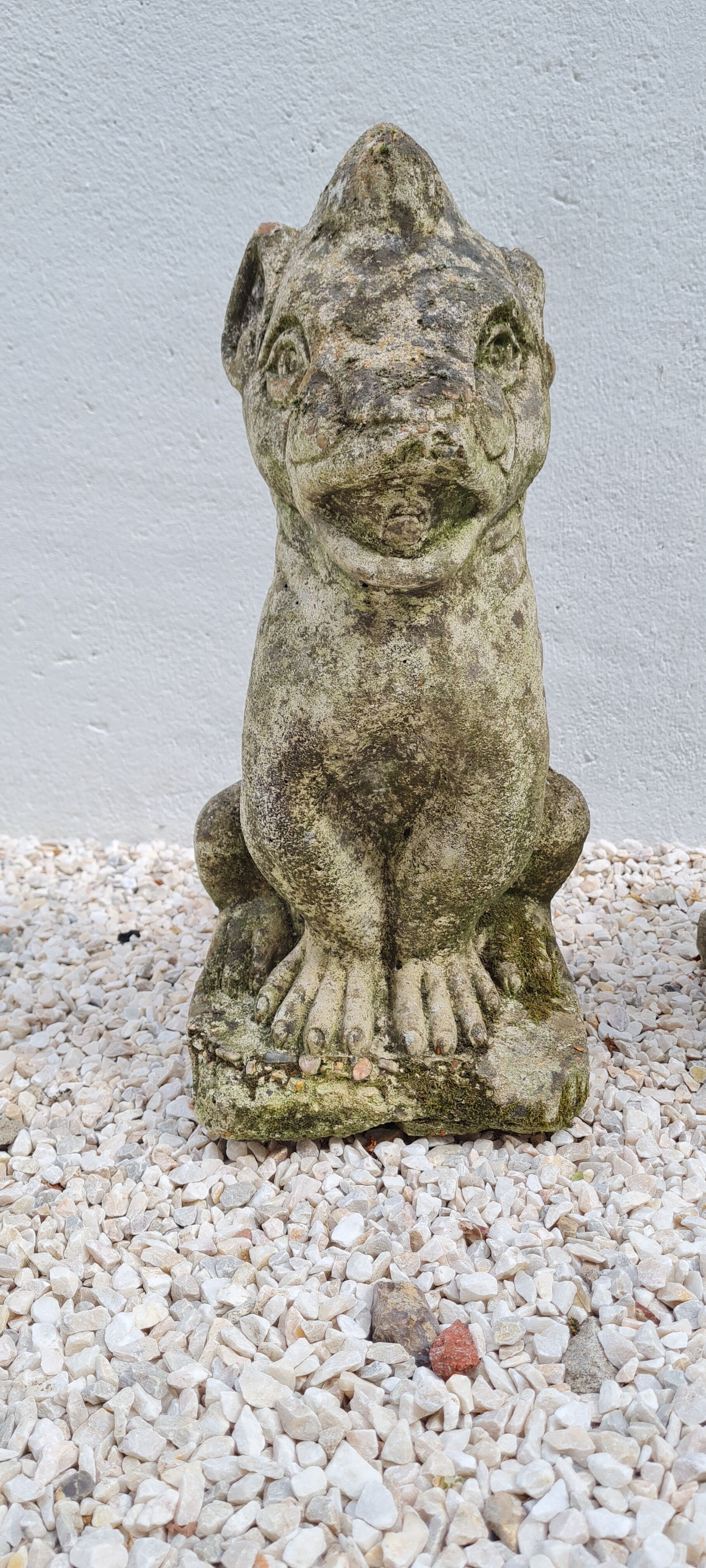 Reconstructed stone garden statues