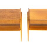 Set of 2 teak bedside tables, Carlström, Sweden, 1960