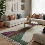 Modern coloured Berber rug