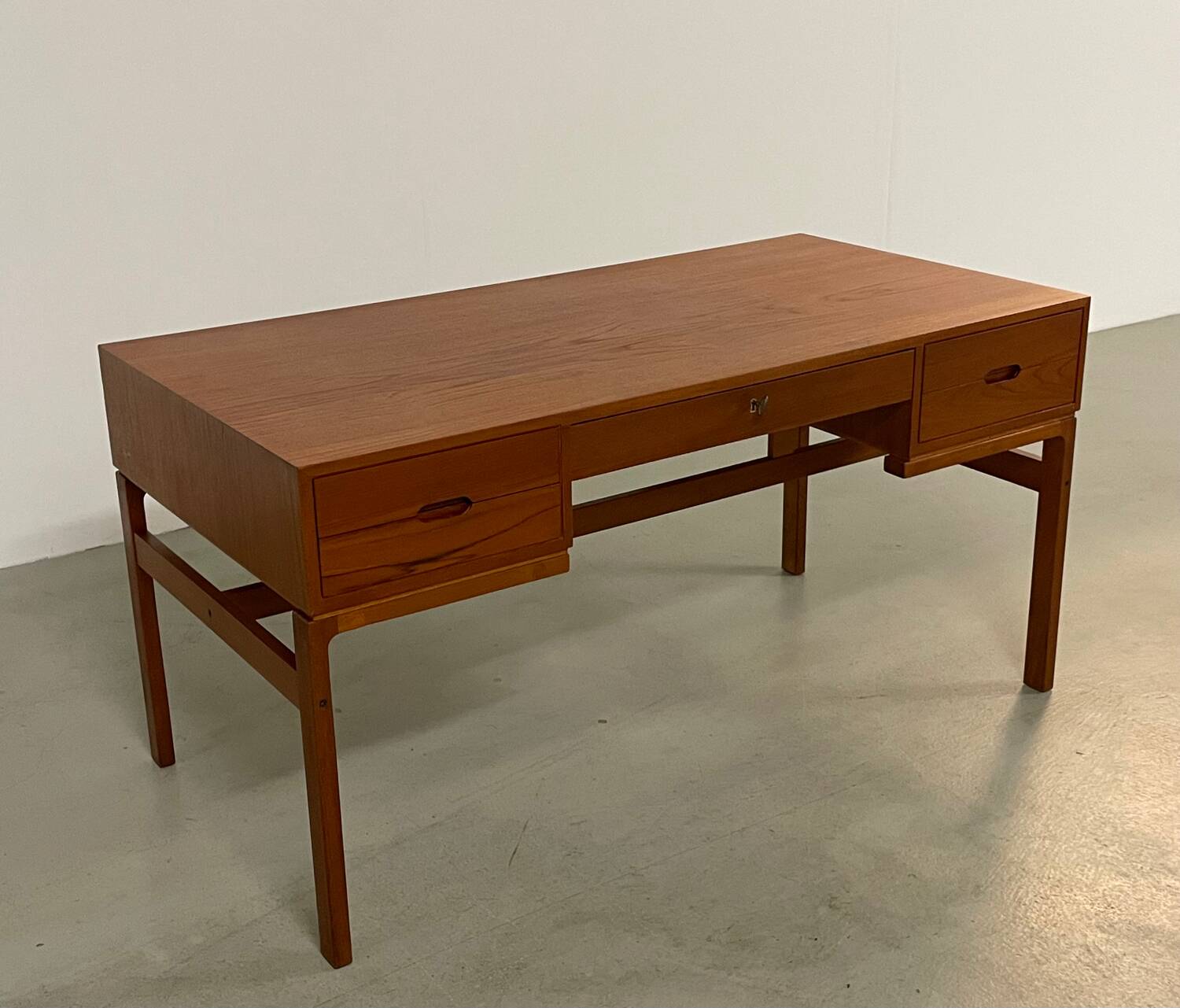 Danish Teak Desk by Arne Wahl Iversen 1950s