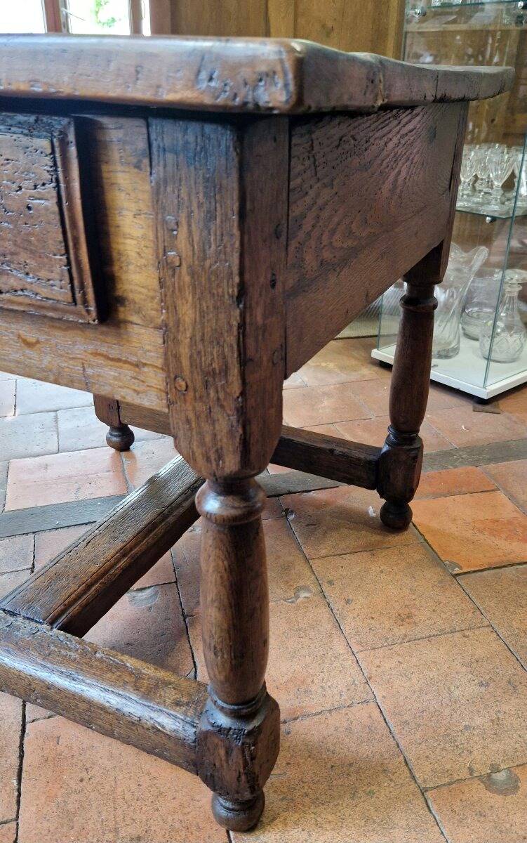 Table en chêne, début XIXe