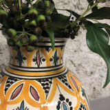 Vase Marocain Safi jaune et noir