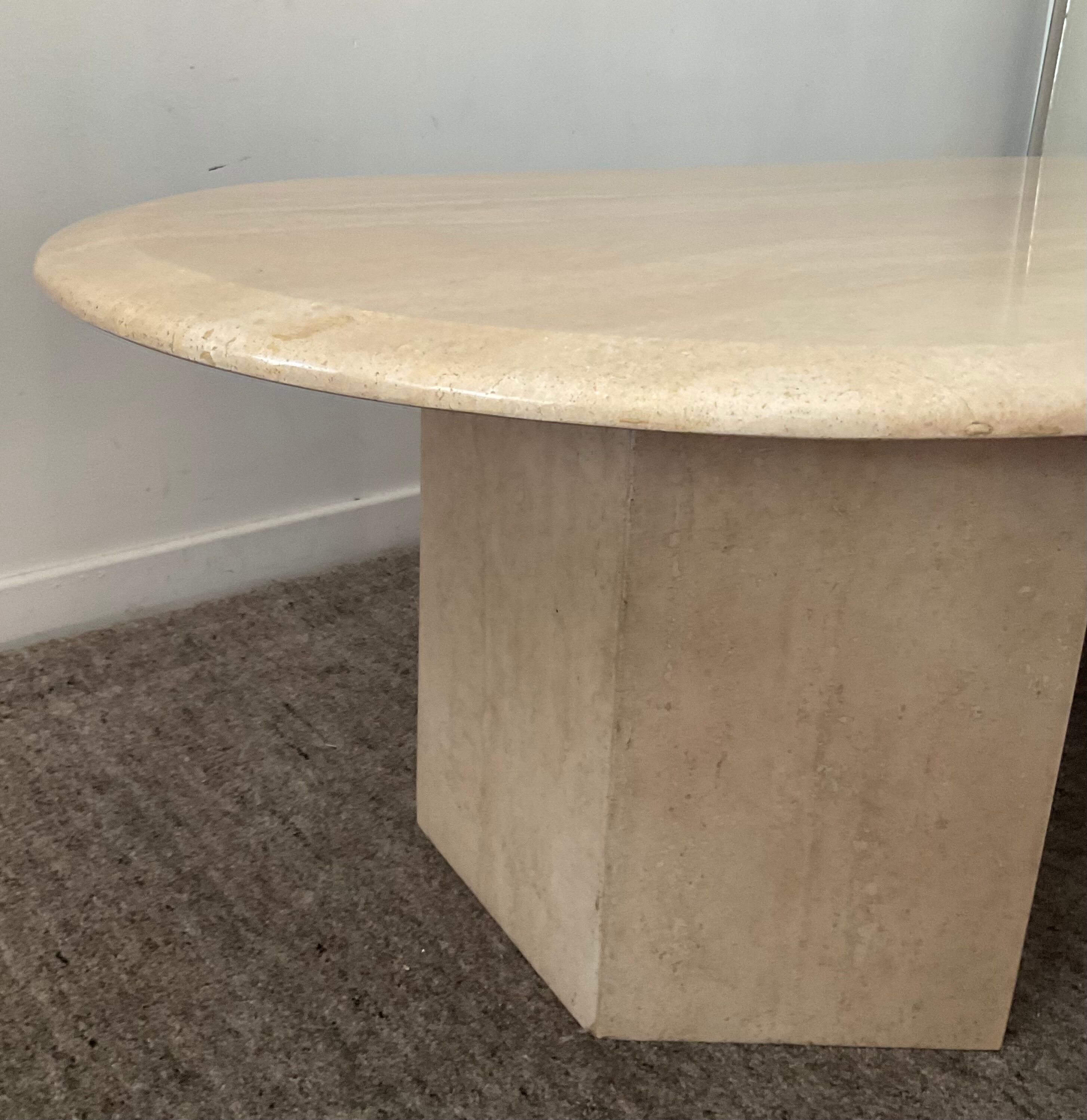 Travertine coffee table from the 70s