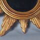 Vintage 50s gilded wood sun mirror, good condition, 40 cm C167