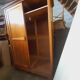 Vintage oak sliding wardrobe/closet