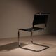 Cantilever Chair ‚S33‘ in Black Leather by Mart Stam for Thonet | Germany