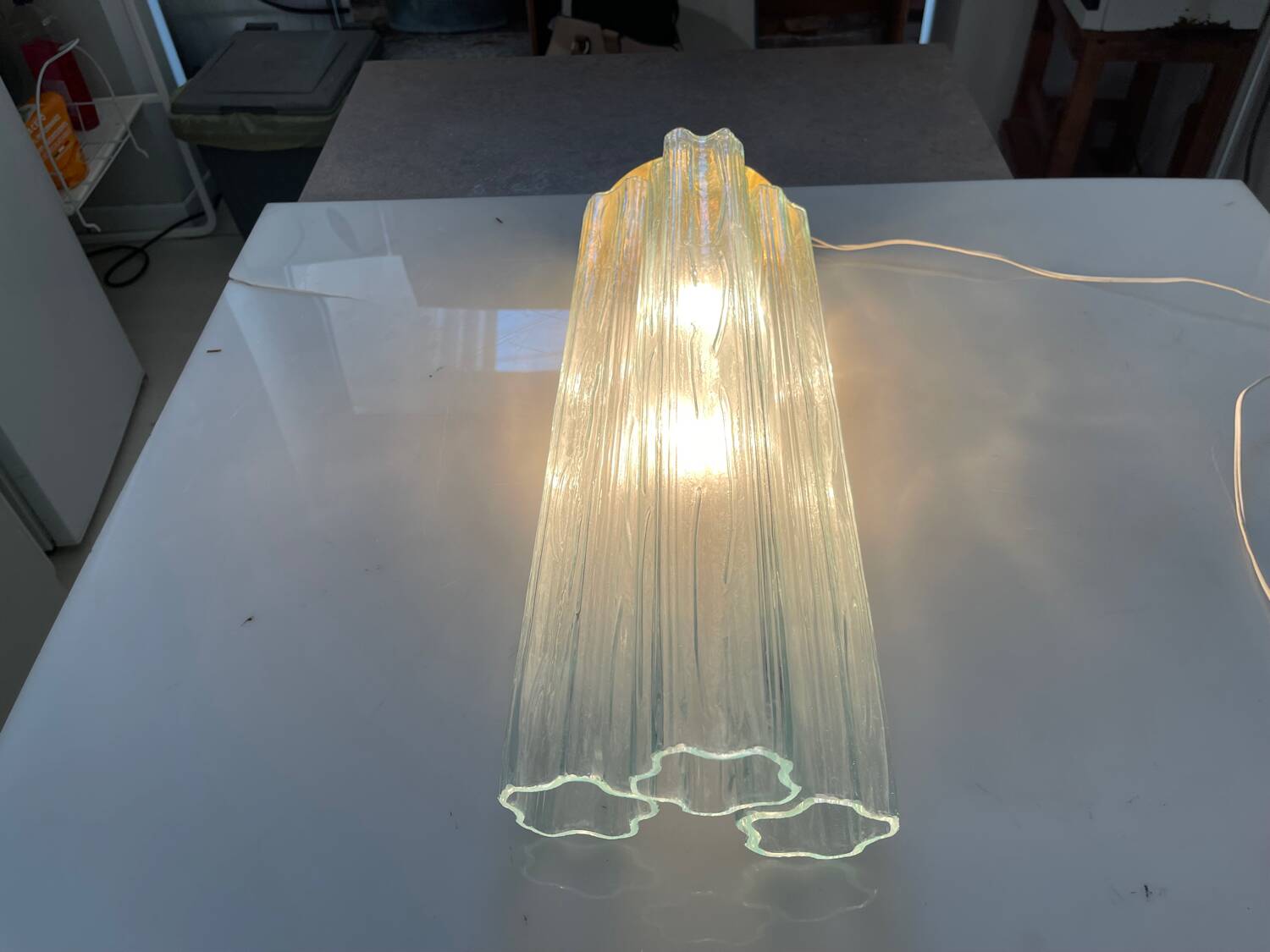 Large Murano Glass Tronchi Sconces Set of 6