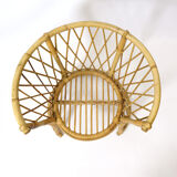 Rattan children's chair from the 1960s to 1970
