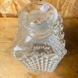 Diamond point crystal whiskey decanter