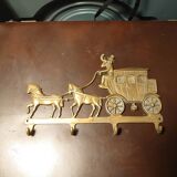 Porte manteau en laiton carrosse