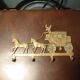 Brass coat rack carriage