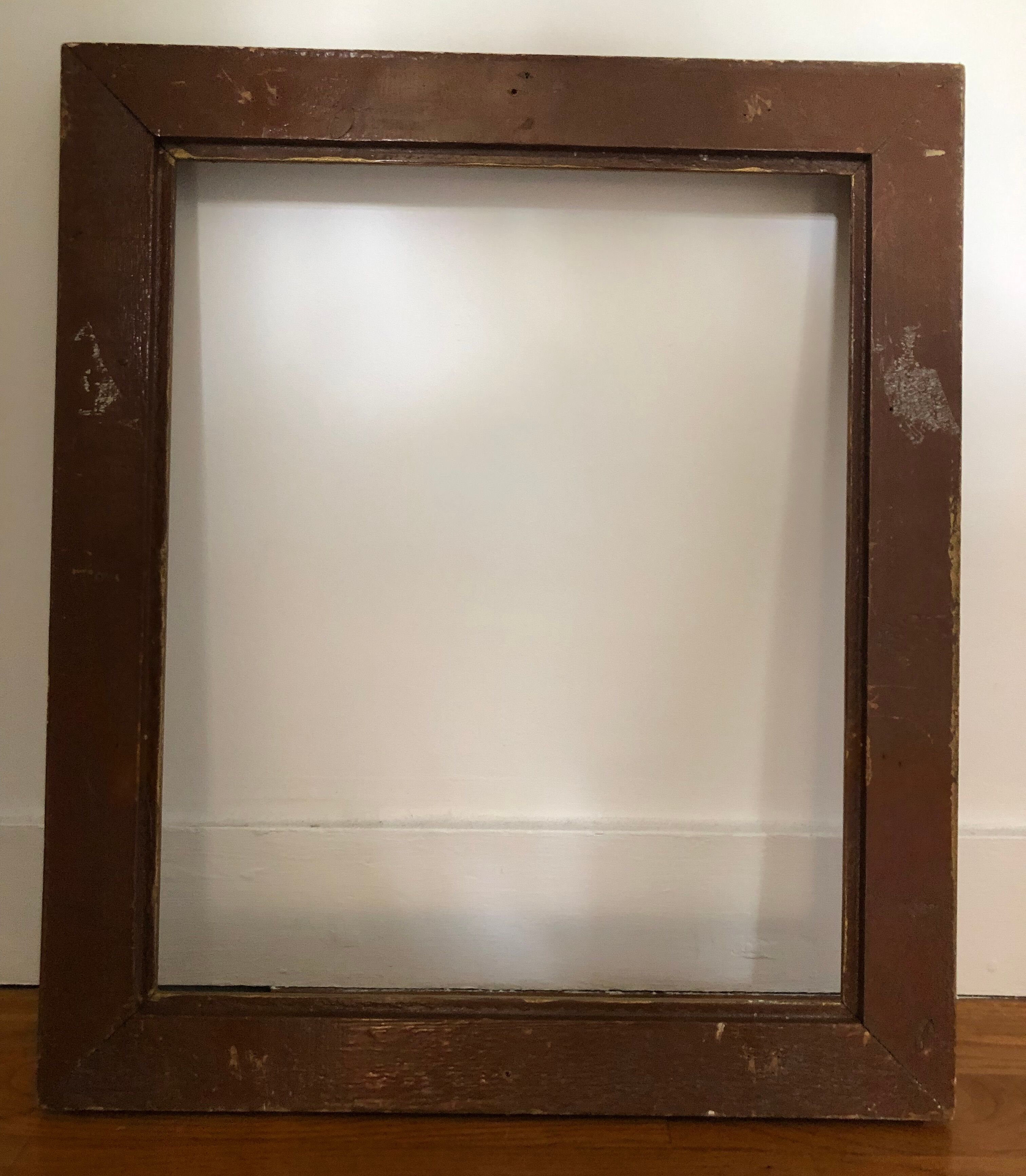 Old frame in gilded molded wood