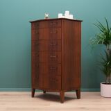Mahogany chest of drawers, Danish design, 1960s, manufacturer: Øm Mobelfabrik