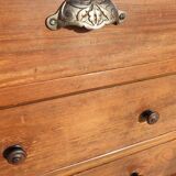 High chest of drawers furniture XIXth with niche