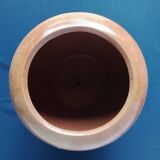 Varnished terracotta flower pots