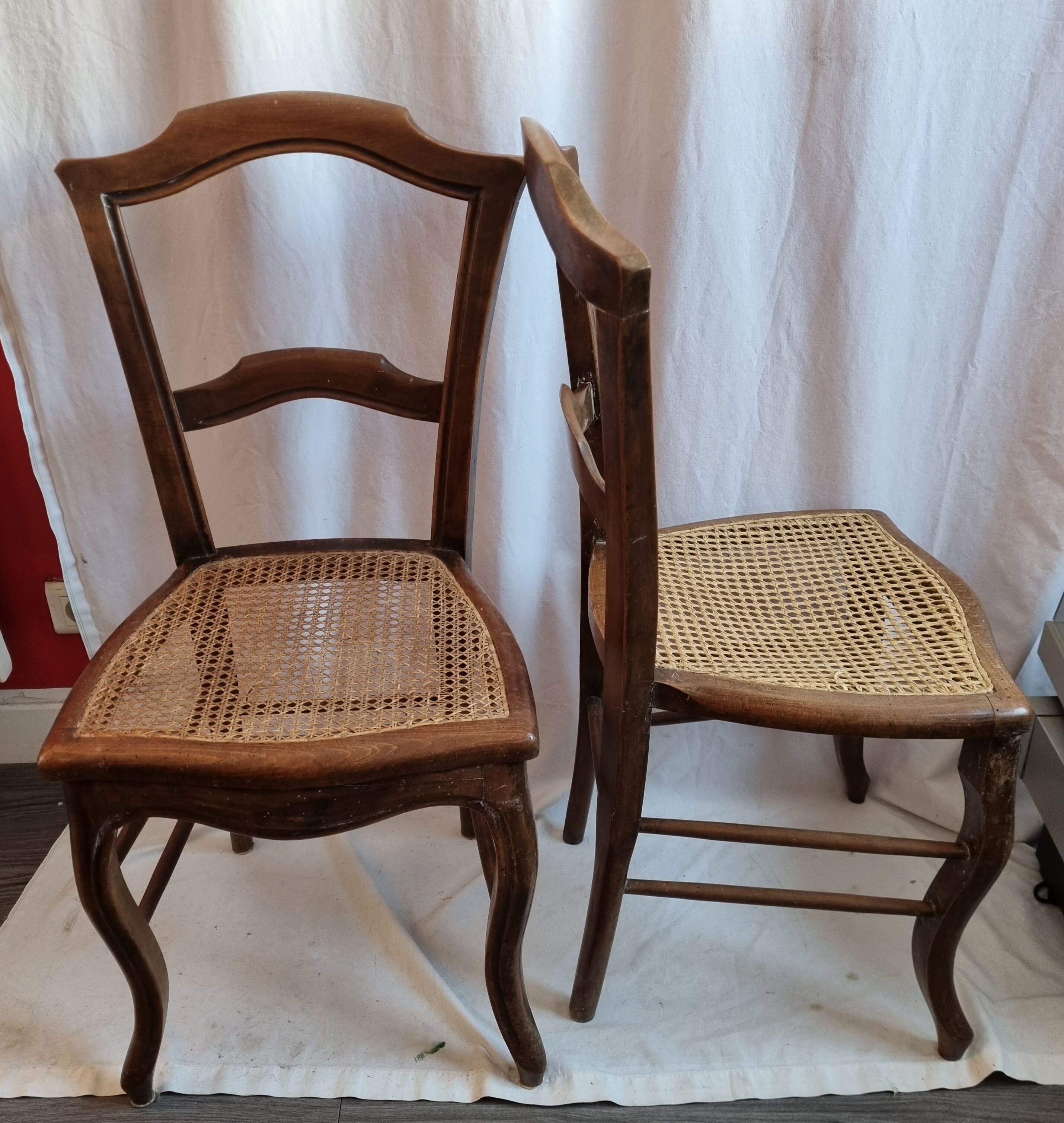 2 rattan chairs early twentieth century