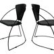 Ensemble de quatre chaises de salle à manger vintage Arrben Linda, design des années 1980