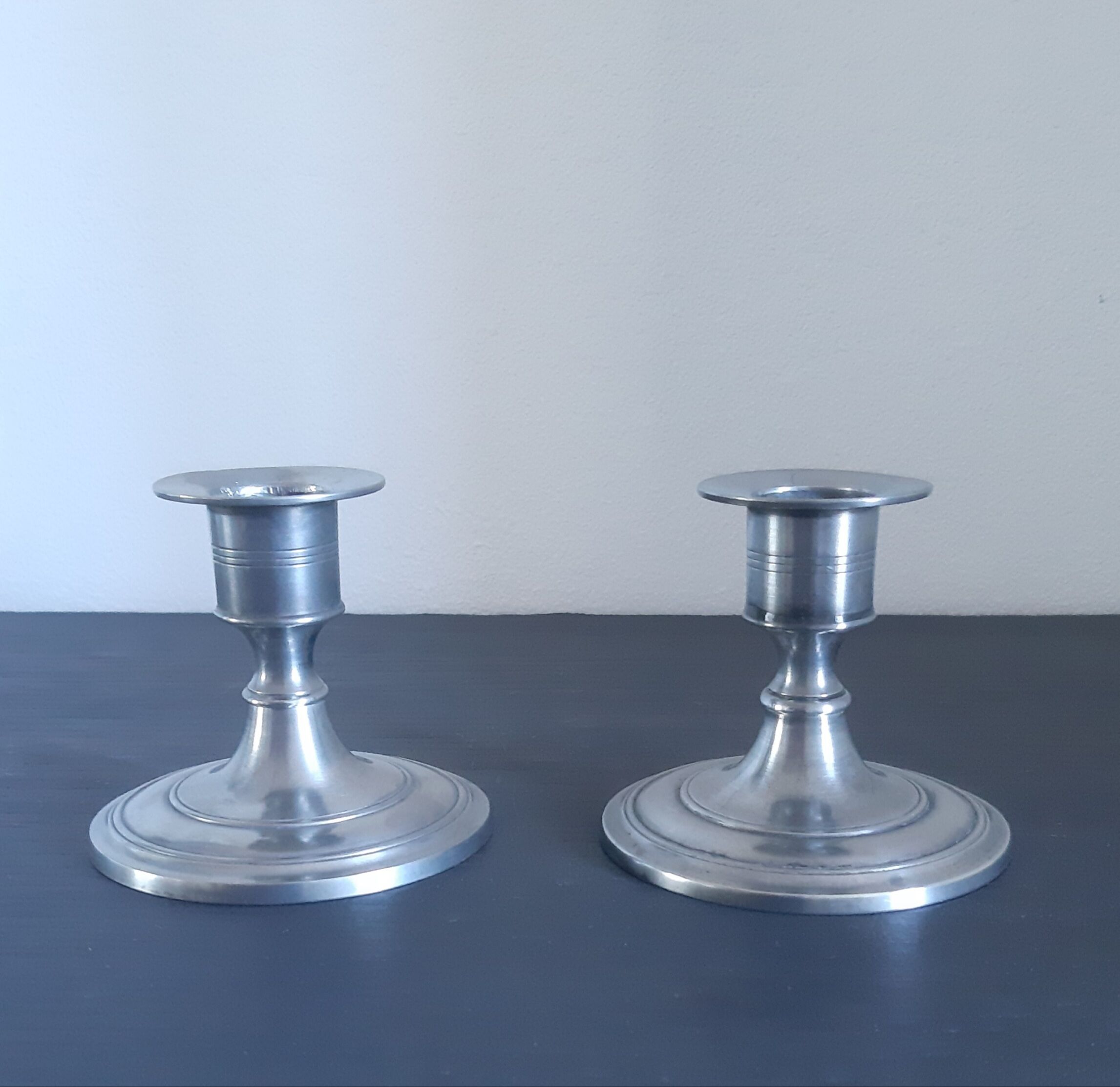 Art tin candle holders