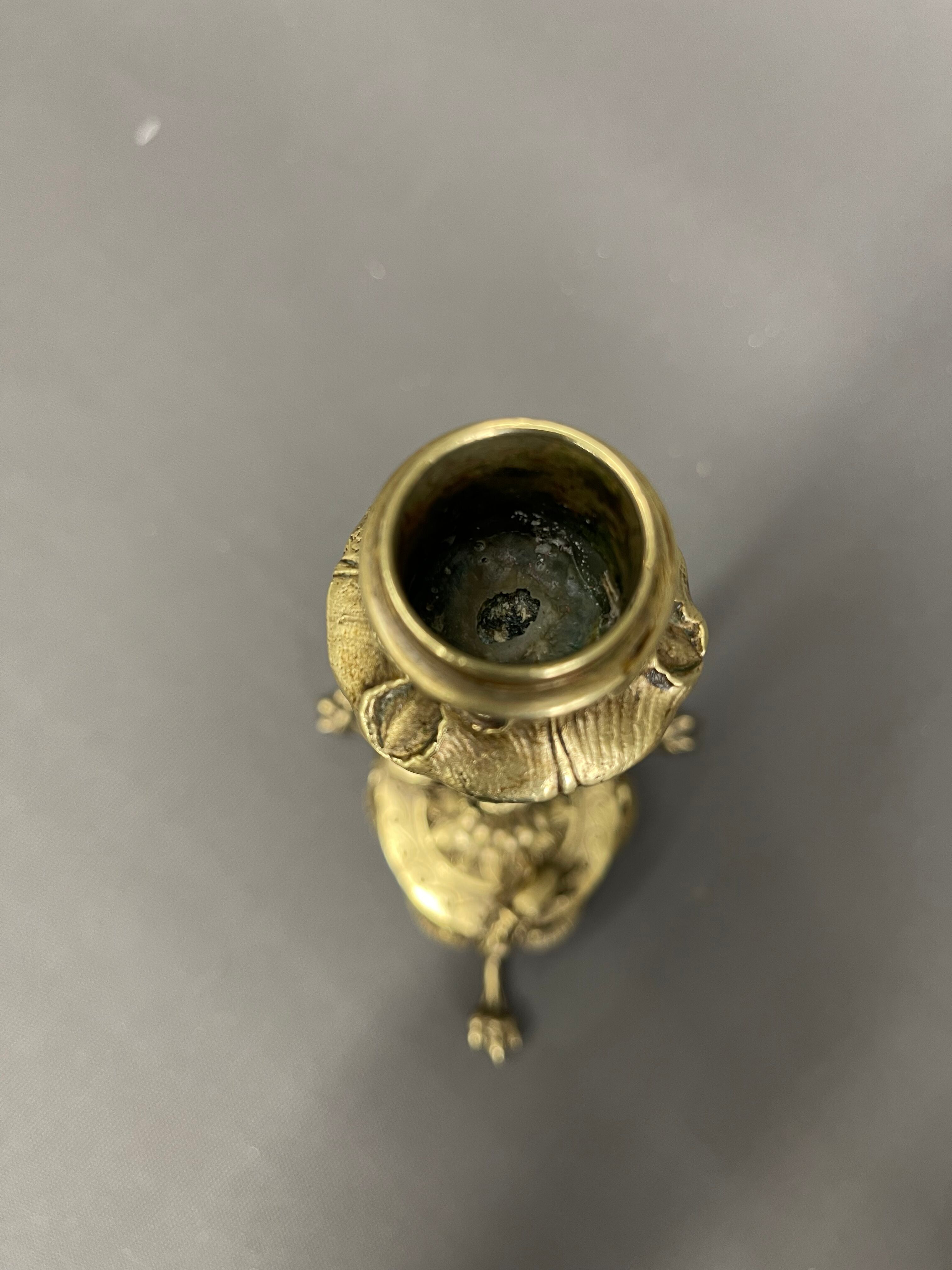 Pair of Art Nouveau Candlesticks (1900)in bronze