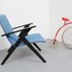 1950s armchair in blue