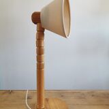 Scandinavian articulated pine lamp