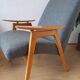 Fauteuil design de J. šmidek, années 1970.