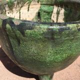 Tamegroute pottery enamelled pot cover