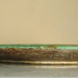 Enamelled ceramic plate, signed Bernard Buffat design from the 60s/70s